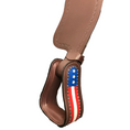 Cargar la imagen en la vista de la galería, Tahoe Tack Patriotic American Flag Leather Adult Western Stirrups