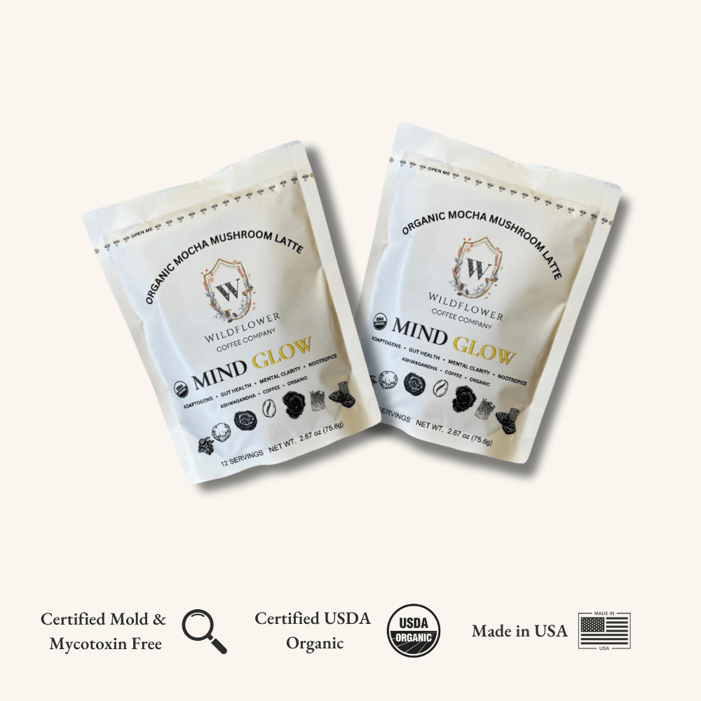 MIND GLOW: organic mycotoxin and mold free Mushroom Latte