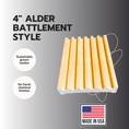Load image into Gallery viewer, 4" Alder Battlement Style Soap Dish