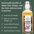 Load image into Gallery viewer, Fresh Press Farms Organic Peach Cider Vinegar with the Mother, 16.4 Fl Oz (Pack of 2), Georgia Grown, Raw, Unfiltered, Certified Whole30, Non-GMO
