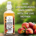 Load image into Gallery viewer, Fresh Press Farms Organic Peach Cider Vinegar with the Mother, 16.4 Fl Oz (Pack of 2), Georgia Grown, Raw, Unfiltered, Certified Whole30, Non-GMO