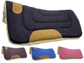 Cargar la imagen en la vista de la galería, Pony Contour Cut Canvas Western Saddle Pad with Fleece Lining by Tahoe Tack - Size 23" X 23"