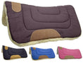 Cargar la imagen en la vista de la galería, Pony Contour Cut Canvas Western Saddle Pad with Fleece Lining by Tahoe Tack - Size 23" X 23"