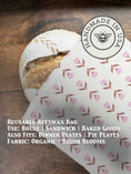 Cargar la imagen en la vista de la galería, Handmade Bread Bag | Beeswaxed
