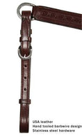 Cargar la imagen en la vista de la galería, Tahoe Barbwire Breast Collar USA Leather