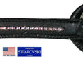 Cargar la imagen en la vista de la galería, Tahoe Black Diamond Crystal Headstall & Breast Collar Set USA