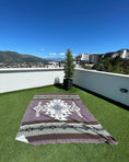 Load image into Gallery viewer, Inca Blanket, Desert Sand: Alpaca Wool, Recycled Acrylic, Fair Trade 89" 79"