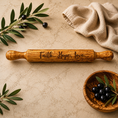 Cargar la imagen en la vista de la galería, Olive Wood Rolling Pin With Handles