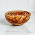 Cargar la imagen en la vista de la galerĆa, Olive Wood Nesting Bowl Set of 6pcs