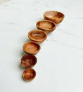 Cargar la imagen en la vista de la galerĆa, Olive Wood Nesting Bowl Set of 6pcs