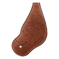 Cargar la imagen en la vista de la galería, Tahoe Hand tooled Leather Western Spur Straps with Flower Design Unisex Pair