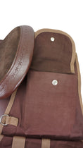 Cargar la imagen en la vista de la galería, Tahoe Large Multi Pocket Canvas Saddle Bag w Cell Phone Pocket