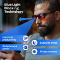 Cargar la imagen en la vista de la galería, Versa Blue Light Blocking Glasses – with Interchangeable 50% and 99% Blocking Lenses