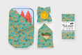 Load image into Gallery viewer, Beeswax Food Wrap - Puakenikeni Print