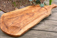Cargar la imagen en la vista de la galería, Olive Wood Carving Board With Juice Rim & Handle