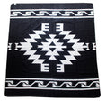 Load image into Gallery viewer, La Eva Blanket: Black and White, Alpaca Wool, Recycled Acrylic, Fair Trade 90" x 79"