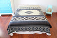 Load image into Gallery viewer, Diamonds Blanket; Alpaca Wool, Cotton, and Recycled Acrylic fair trade 89" x 79"