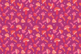 Load image into Gallery viewer, Beeswax Food Wrap - Purple Mushroom Print