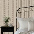 Cargar la imagen en la vista de la galería, Roselle Stripe Wallpaper by Safari Natalia x Taddy Mikelaites