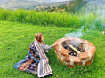 Load image into Gallery viewer, Tierra y Fuego Throw Blanket; Alpaca Wool & Acrylic 80" x 45"