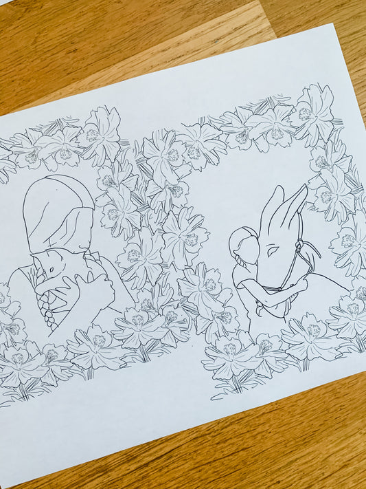 Oklahoma Donkey Dairy Coloring Book FREE Download