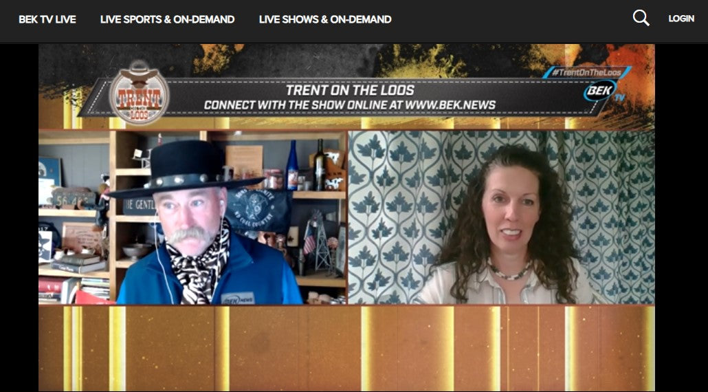 The Donkey Milk Lady interview on BEK TV with Trent on the Loos