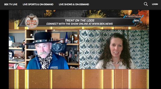 The Donkey Milk Lady interview on BEK TV with Trent on the Loos