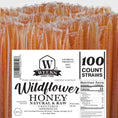 Cargar la imagen en la vista de la galería, Raw Honey Straws – Orange Blossom & Wildflower | Weeks Honey Farm

