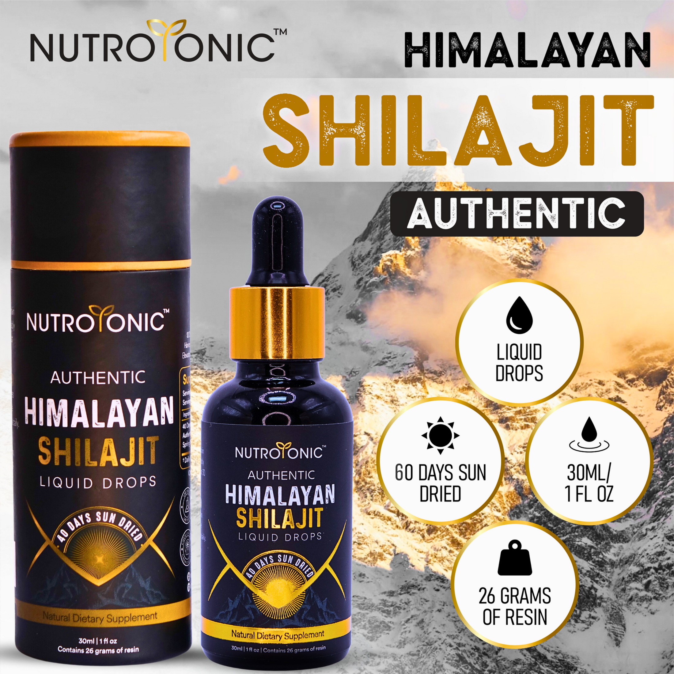 Authentic Himalayan Shilajit® Drops