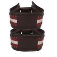Cargar la imagen en la vista de la galería, Tahoe Tack Patriotic American Flag Leather Adult Western Stirrups
