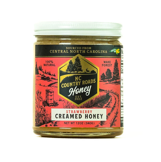 Organic Strawberry Creamed Honey