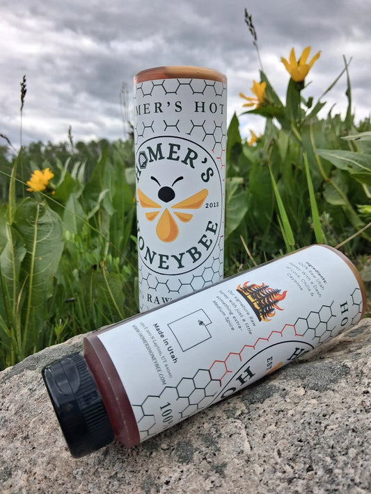 Hot - Chili Infused Raw Honey, Homer's Honey Bees Utah