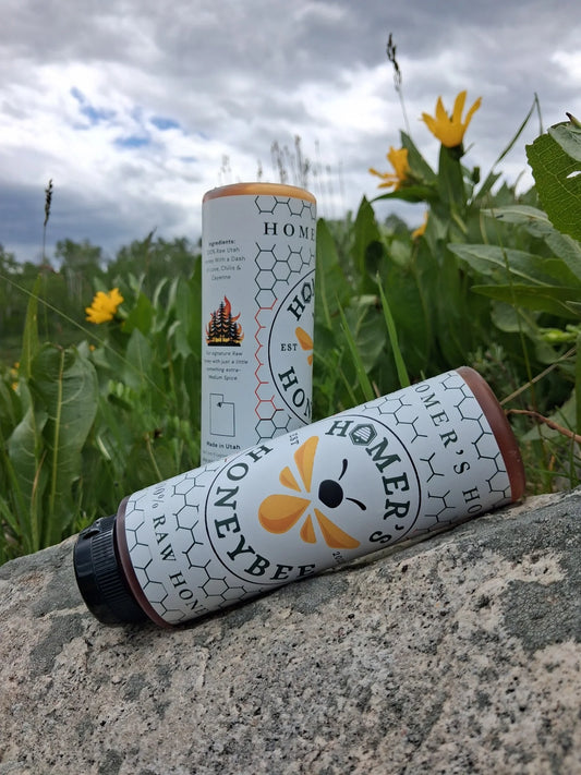 Hot - Chili Infused Raw Honey, Homer's Honey Bees Utah