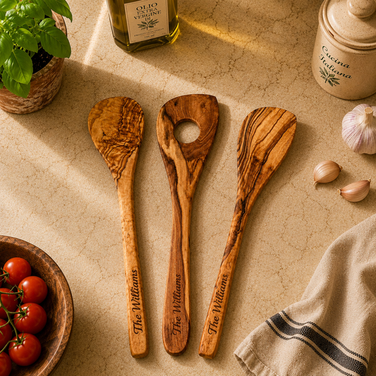 Set of 3 Olive Wood Spoons