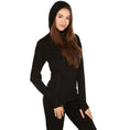 Cargar la imagen en la vista de la galería, Women's 1/4 Zip Merino Sun Hoodie - Microweight
