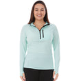 Cargar la imagen en la vista de la galería, Women's 1/4 Zip Merino Sun Hoodie - Microweight

