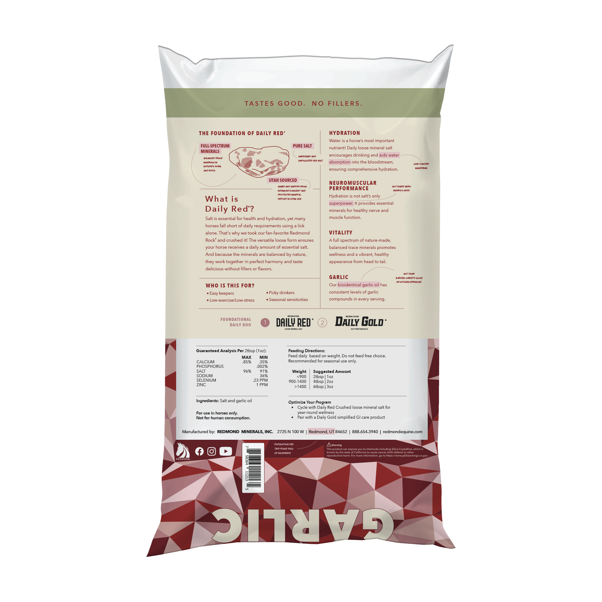Daily Red® Crushed™ Garlic - Mineral Supplement for Horses