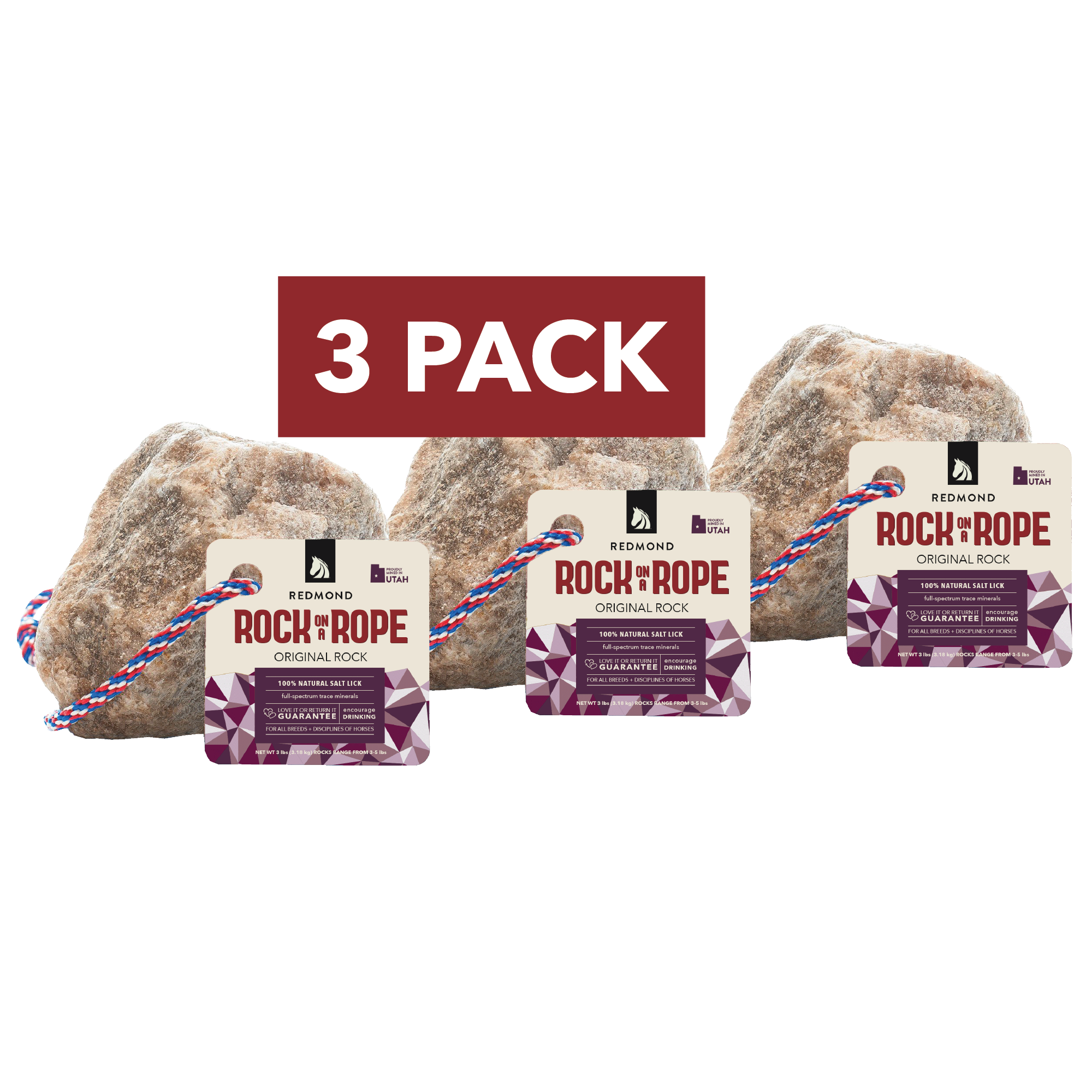 Redmond Rock® - Mined Horse Salt Lick