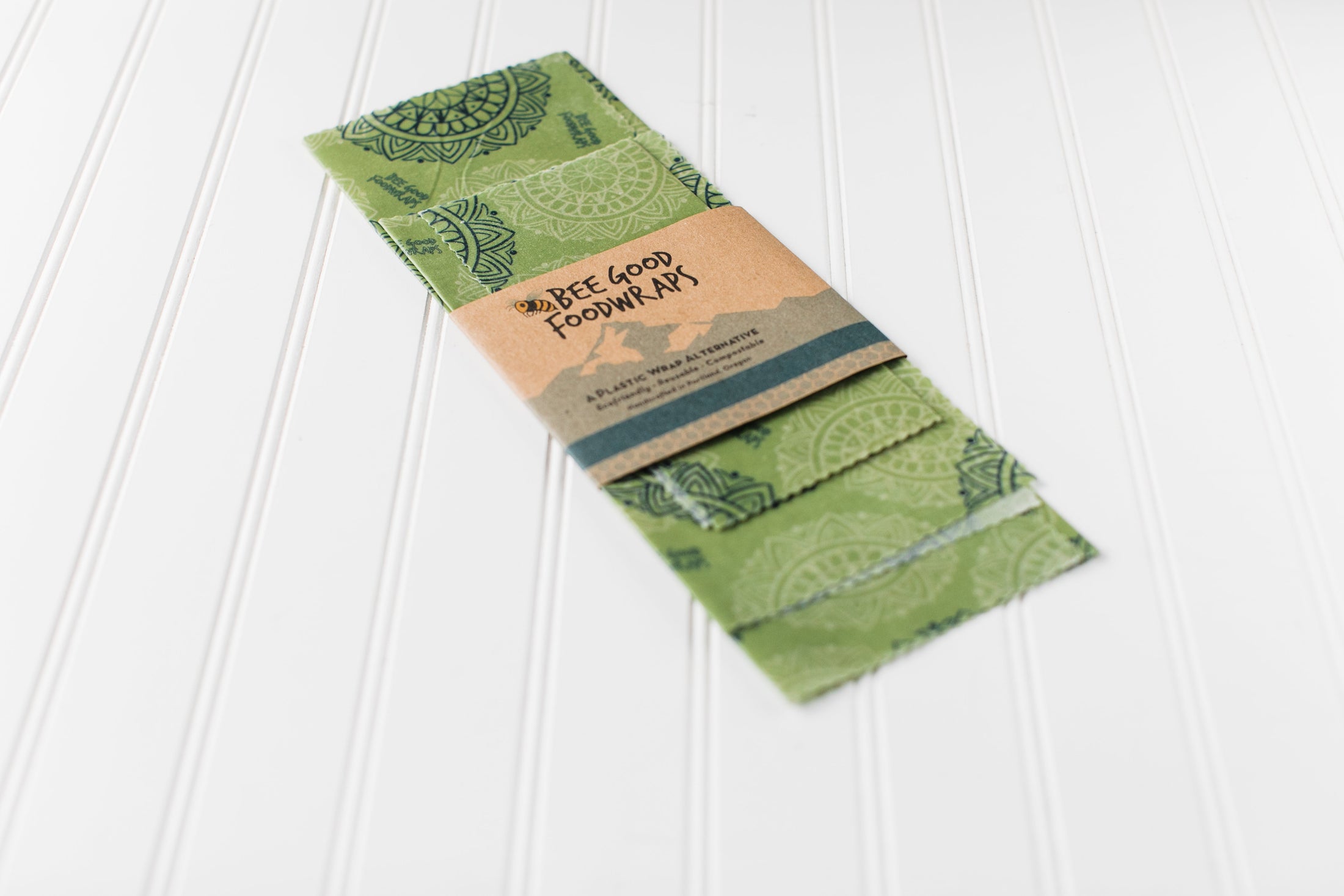 Green Mandalas Beeswax Wrap Collection