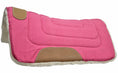 Cargar la imagen en la vista de la galería, Pony Contour Cut Canvas Western Saddle Pad with Fleece Lining by Tahoe Tack - Size 23" X 23"
