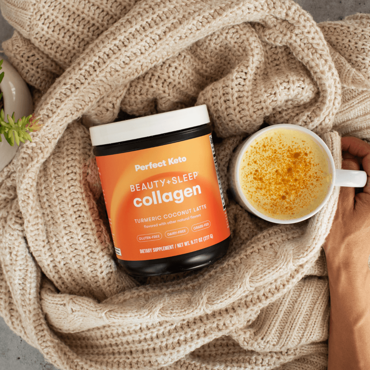 Beauty + Sleep Collagen: Keto Mexican Hot Chocolate