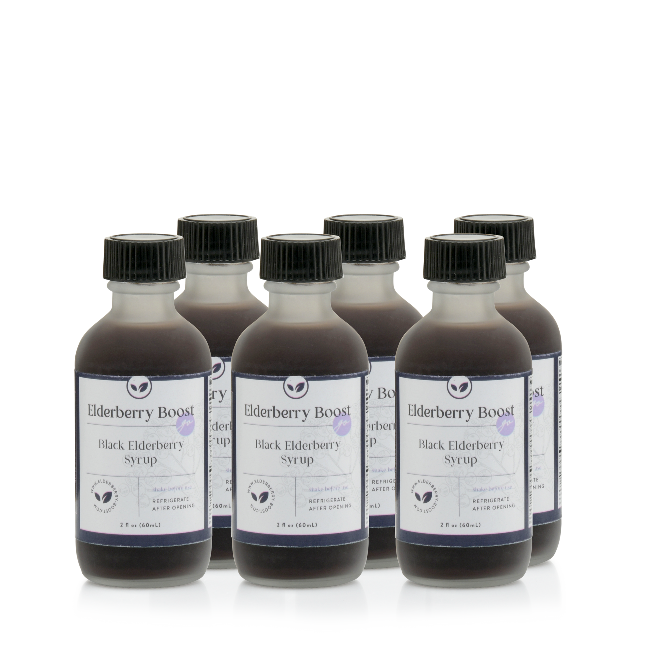 Elderberry Go! 2 oz Travel Size Jars - 6 Pack