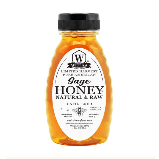 Raw Sage Honey | Rare California Wild Sage Blossom – Weeks Honey Farm