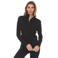 Load image into Gallery viewer, Midweight Women's Wool 1/4 Zip - 100% Merino Wool
