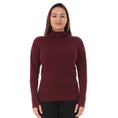 Load image into Gallery viewer, Midweight Women's Wool 1/4 Zip - 100% Merino Wool
