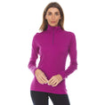 Load image into Gallery viewer, Midweight Women's Wool 1/4 Zip - 100% Merino Wool
