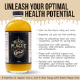 Load image into Gallery viewer, Black Plague Gold Fire Cider - 16oz All-Natural Elixir for Immunity, Gut Health & Wellness: Handcrafted, Small Batch, Herbal Apple Cider Vinegar, Whole, Raw & Sugar-Free - Unleash Your Optimal Health
