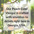 Load image into Gallery viewer, Fresh Press Farms Organic Peach Cider Vinegar with the Mother, 16.4 Fl Oz (Pack of 2), Georgia Grown, Raw, Unfiltered, Certified Whole30, Non-GMO
