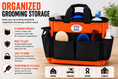 Cargar la imagen en la vista de la galería, Derby Originals Nylon Horse & Dog Grooming Tote Bag with 6 Storage Pockets, Durable 600D Nylon Organizer, Dual Carry Handles for Barn, Trailer & Show Supplies
