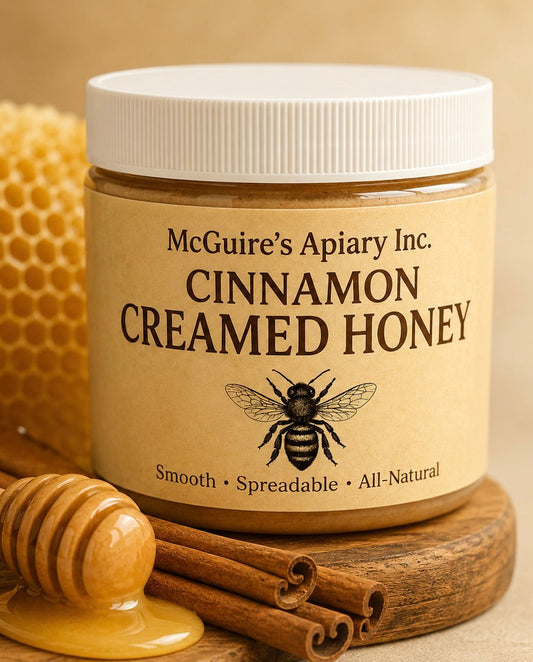 Cinnamon Creamed Honey, Idaho McGuire's Apiary